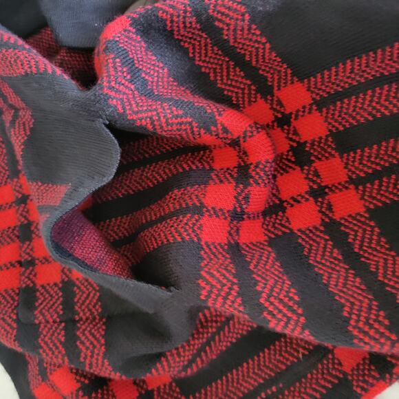 Vintage Hampshire Studios Women 2X Red Black Checkered Jacket Pockets MCM Style - Picture 5 of 11